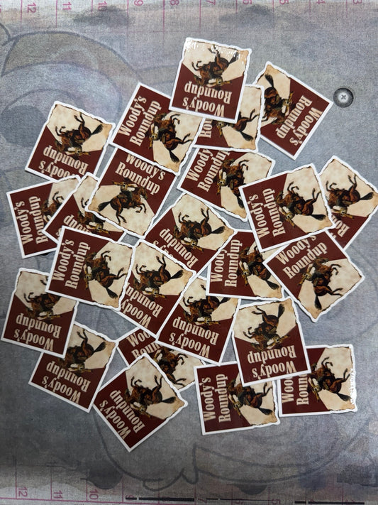 Woody's Roundup Sticker