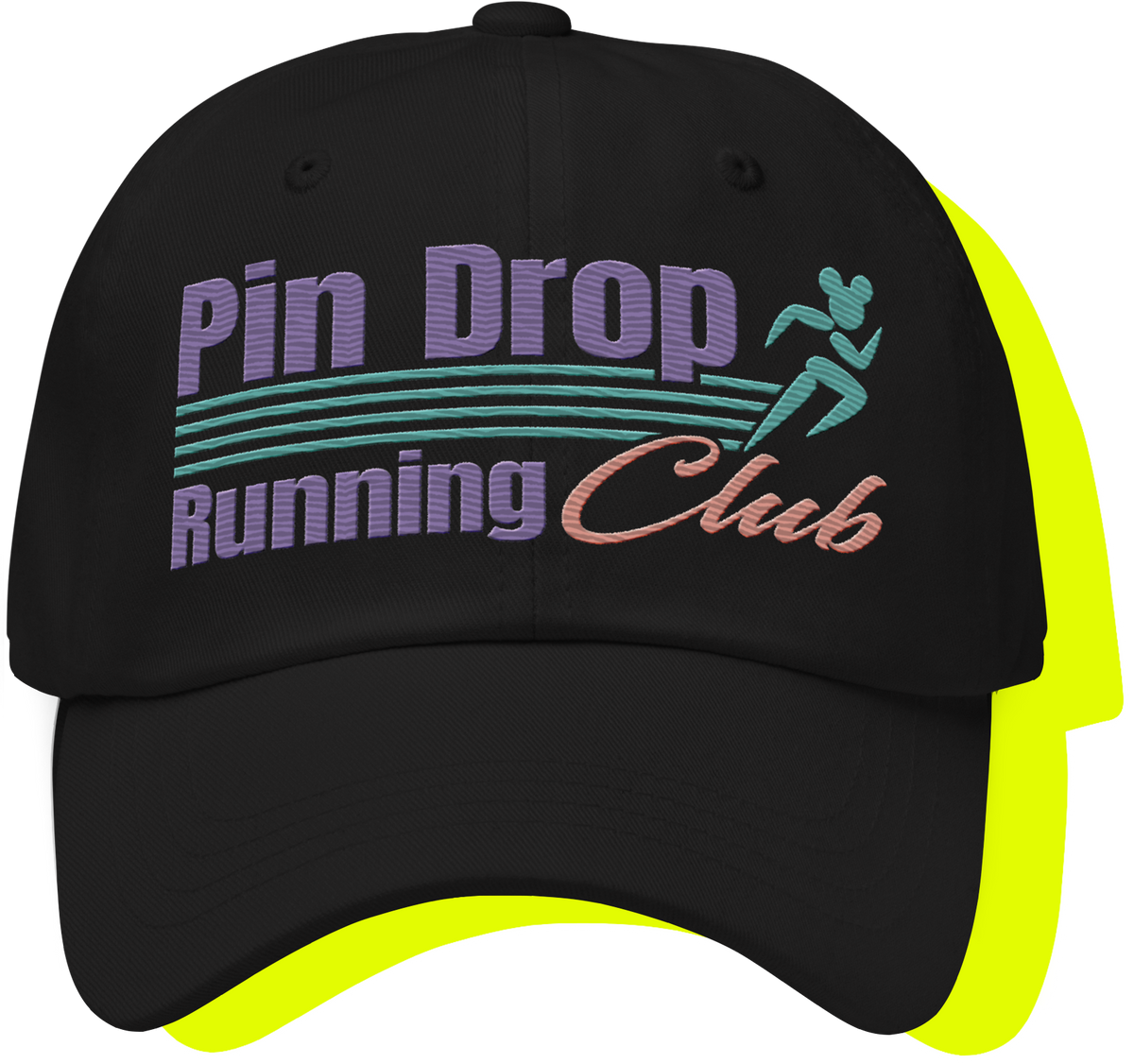 Pin Drop Running Club Dad hat