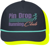 Pin Drop Running Club Navy/Teal Golf Cap
