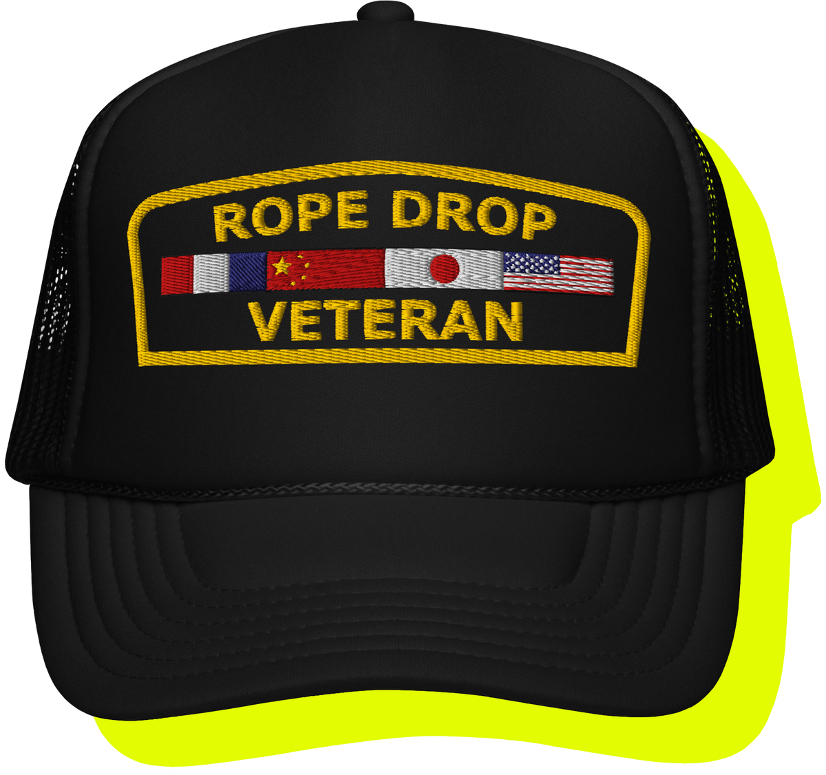 Rope Drop Vet Trucker Hat